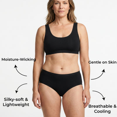 Bamboo-Fiber Ultra-Soft & Breathable Panties (Hipster)